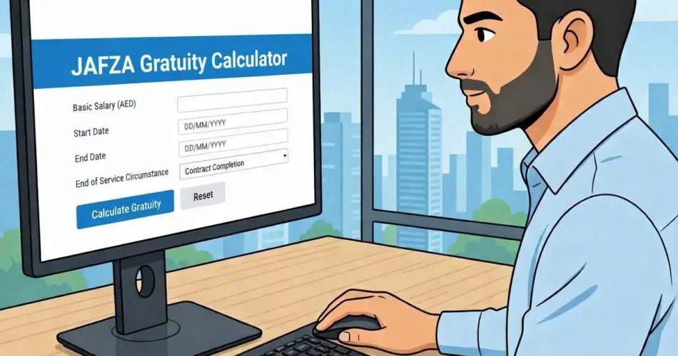 JAFZA Gratuity Calculator